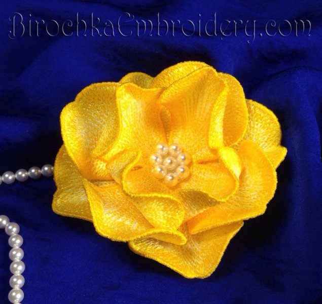 Free Standling Lace flower machine embroidery design