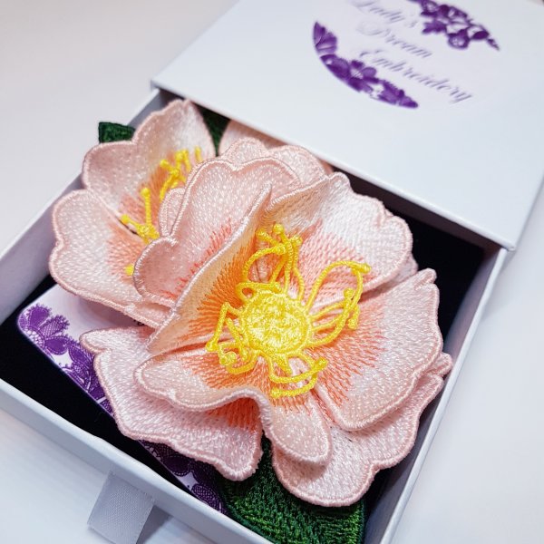 Яблоневый цвет ФСЛ Дизайн машинной вышивки