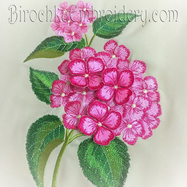Flower Hydrangea set of machine embroidery designs