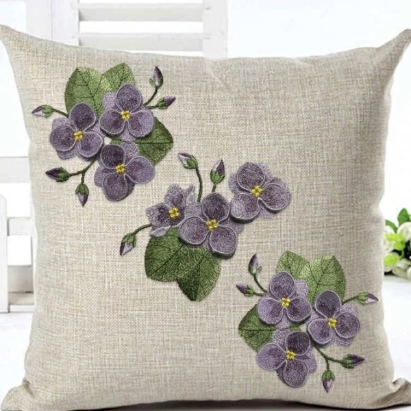 Set of designs Gentle Violets with 3D elements