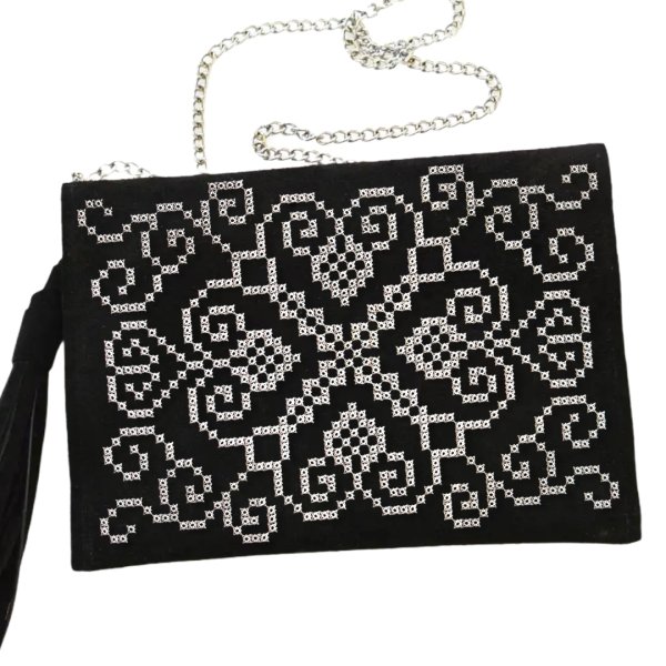 Сlutch Diamond mosaic and a border for clothing decoration Machine embroidery design