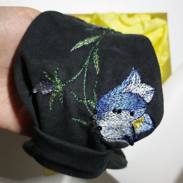 Headband Bluebells Machine embroidery design