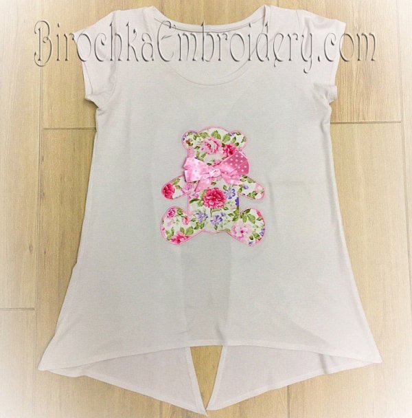 Machine Embroidery Design Bear Applique