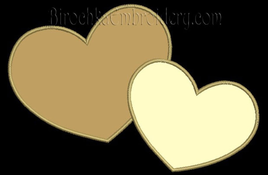 Machine Embroidery Design Heart Applique Pattern