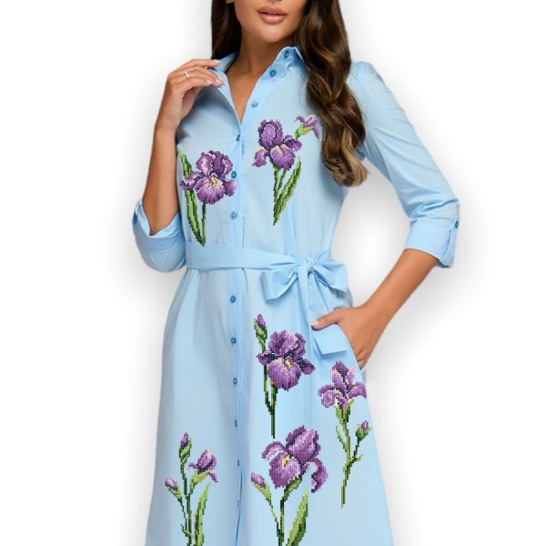 Machine Embroidery Design Irises Set Cross stitch pattern