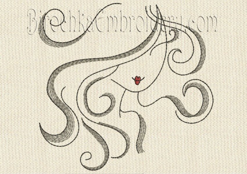 Machine Embroidery Design Girls