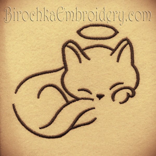 Cat Machine Embroidery Design