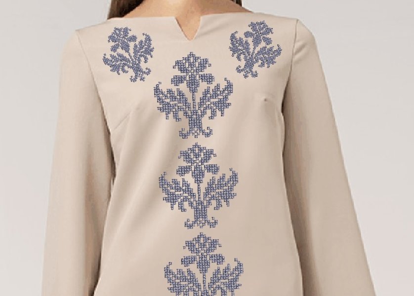 Floral pattern French knot Machine embroidery design