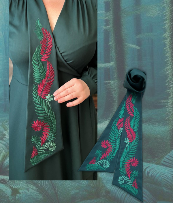 Дизайн машинной вышивки Папоротник